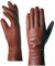 Harssidanzar Damen Leder Handschuhe, Damen Italienische Lammfell Lederhandschuhe Kaschmir Gefüttert GL006,Cognac,größe L