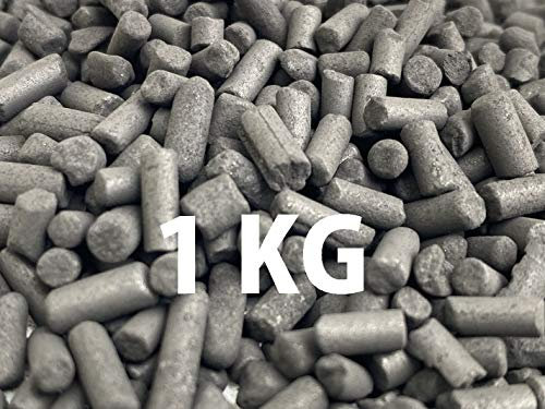 Aktivkohle Pellets 3mm - Wasseraufbereitung & Luftreinigung, Iodine ≥900, wenig Staub, für Industrie & Haushalt (1KG)