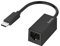 Hama Adaptateur USB-C Ethernet Garantie 10 Ans (USB Type-C (Thunderbolt 3/4) vers RJ45 LAN Compatible pour MacBook Pro/Air, Galaxy, Dell, Switch) Noir