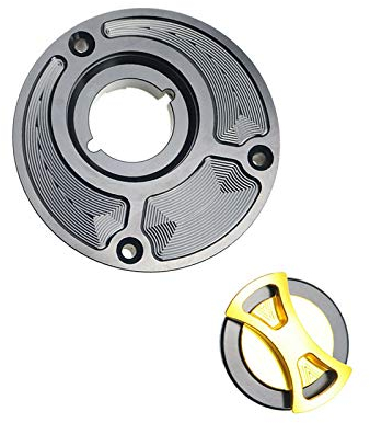 Motorrad-Gas-Tankdeckel-Abdeckung für Yamaha R6 R6S R1 FAZER FZ1 FZ6 FZ6R FJR1300 FZ6 R25 V-MAX Custom (Gold)