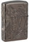 Zippo Sturmfeuerzeug - Wicca Design, Multi Cut - Armor High Polish Black Finish - Nachfüllbar - Wiederverwendbar - Windfestes Design - Geschenkbox - Made in USA
