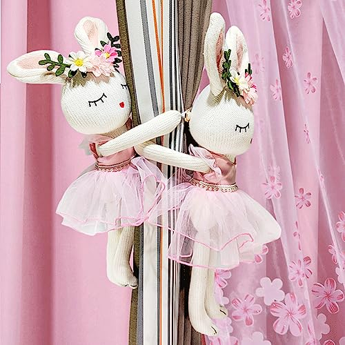 NC Vorhang-Raffhalter, Cartoon-Tier-Vorhangschnalle, Affe, Rosa, Plüsch und Fleece, Fabric, 2 Stück