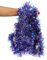 BELLE VOUS Blue, Purple and Silver Christmas Tinsel - 10m / 32.8ft Shiny Metallic Christmas Tree Hanging Garland - Chunky Xmas Tinsel for Indoor/Outdoor Christmas Party Decorations & Festivals