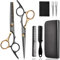 Friseurschere Haarschneideschere Effilierschere Set, Fcysy Friseur Scheren Professionell Haarschere set, Schere Haare Schneiden Frisör Schere Haarschere Kinder Hund Effilierschere Friseur Profi- Gold