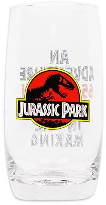 Half Moon Bay: Bicchiere Jurassic Park | Bicchiere personalizzato Jurassic Park, Licenza Ufficiale 100%, ideale come decorazione casa o jurassic park gadget GL01JP01