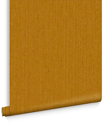 Clarissa Hulse Tisbury Yellow Ochre Wallpaper | Yellow Wallpaper | Plain Wallpaper | Eco-friendly Wallpaper