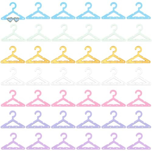 PH PandaHall 42pcs Cintre Porte-Boucles d'oreilles, Mini Cintre Rack pour Bijoux Organisateur de Boucles d'oreilles Pendantes Acrylique Oreille Goujons Présentoir pour Salon de Détail Exposition
