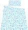 Babylux Bettwäsche Bezug 2 TLG. 100 x 135 cm / 90 x 120 cm Kinderbettwäsche Bettwäsche Kind Bettset Baby Babybettwäsche (100. Dino Blau, 90 x 120 cm)