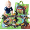 HONGTUO Toddler Car Toys and Playmat Storage Bag - 8 Pcs Die-cast Construction Vehicle Toys for 1-3 Year Old Boys and Girls, Birthday Gifts