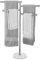 KES Handtuchhalter Stehend Handtuchhalter 4 Armig Schwenkbar Handtuchständer Freistehend Marmor Bad Gebürstet, BTH219S4-2