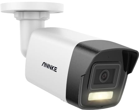 ANNKE 12MP Ultra HD PoE Security Camera Outdoor, CCTV IP Camera Support Human/Vehicle Detection, Color Night Vision, 24/7 Audio Recording, MicroSD Card Slot, C1200