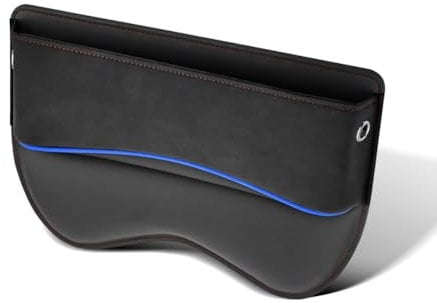 TENREV Car Seat Gap Filler Organiser, for Mini Cooper S F54 F55 F56 F57 F60 4-Doors Car Organizer Front Seat Gap Filler, Car Console Side Pocket, Car Seat Gap Storage Box,A-Black