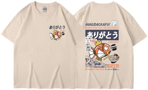Silver Basic Uomo Donna Carp Fish Japanese Vintage Maglietta T-Shirt Kanagawa Giapponese Streetwear Retro Design Oversize y2k Maglietta Tee