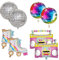 8 Stück Folienballon Disco,Disco Party Deko Ballons Discokugel Luftballons Helium Ballon 70er 80er 90er Dekoration Regenbogen Rollschuh Luftballons Folienballon Radio Retro Thema Hip Hop(20-23 Zoll)