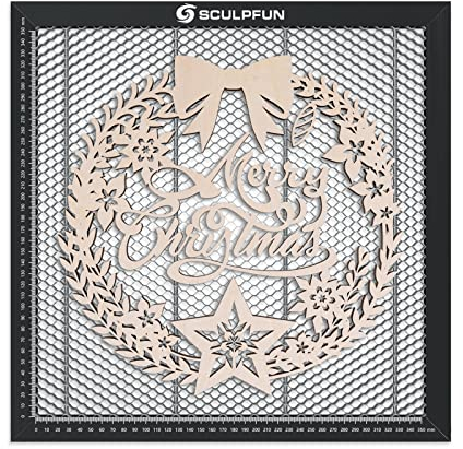 Sculpfun Laser Waben-Arbeitstisch 400 x 400mm Waben-Laserbett für CO2- oder Dioden-Lasergravierer und Schneidemaschine, Lasergravur-Zubehör, schnelle Wärmeableitung, glattes Schneiden