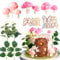 JeVenis Pink Mushroom House Cake Decoration - Mushroom & Fairy Cake Decorations for Garden & Party