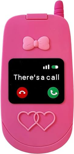 SGVAHY Schutzhülle für iPhone 12, Kawaii-Handyhüllen, 3D-Silikon, Cartoon, Retro-Stil, Handyspiegel, lustig, niedlich, weiches Gummi, stoßfest, Aesthetic, für Damen und Mädchen