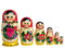 rukauf Semenovskaya Matröschka Matroschka Babuschka Matrjoschka 6 Steckpuppen 13cm - Holzpuppe Матрёшка