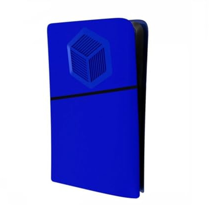 Plates for PS5 Slim Digital, Console Faceplate Console Cover Custom Replacement Side Shell Dustproof ABS Case for PS5 Slim Digital Version Accessories (dark blue)
