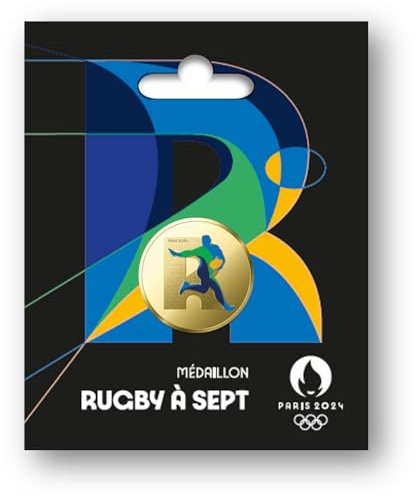 Monnaie de Paris- Médaille JO 2024 Olympique Rugby à Sept, A2303329, Multicolore