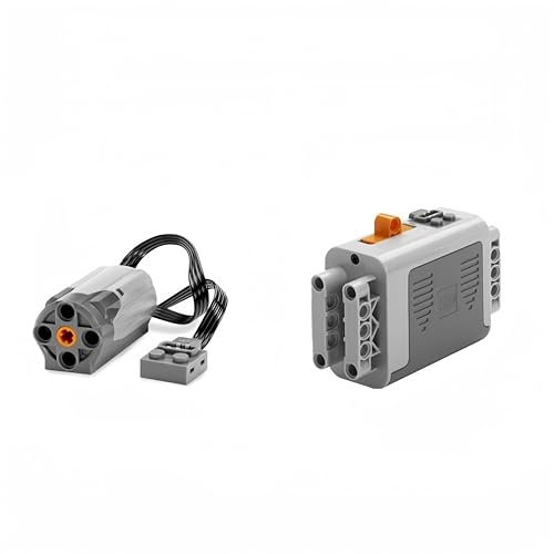 Technik Power Functions Set für Technic Autos, Technik M Motor und Batteriebox Kompatibel mit Lego Technic 8881 8883 8293