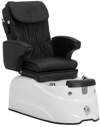 physa Electric Pedicure Chair - with illuminated foot bath and massage functions - 105 W - 150 kg - black Pedicure station Massage pedicure chair Pedicure massage chair Pedicure spa chair