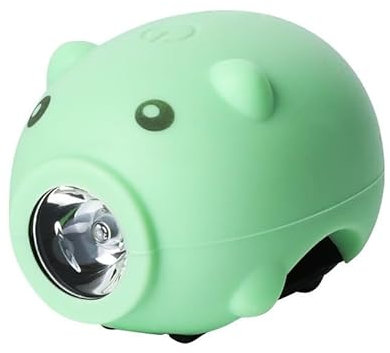 KUWAN Kinder Scooter Licht, LED Kinder Roller Licht - USB Wiederaufladbar Kinderwagen Licht, LED Warnlicht, Dreifachmodus mit Hupe, IP64 Wasserdicht, für Roller und Kinderwagen (Grün)