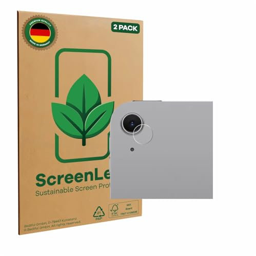ScreenLeaf 2 Stück Schutzfolie für Apple iPad Air 11 M3 WiFi 2025 (NUR Kameraschutz) [nachhaltiger Displayschutz, Folie, transparent]