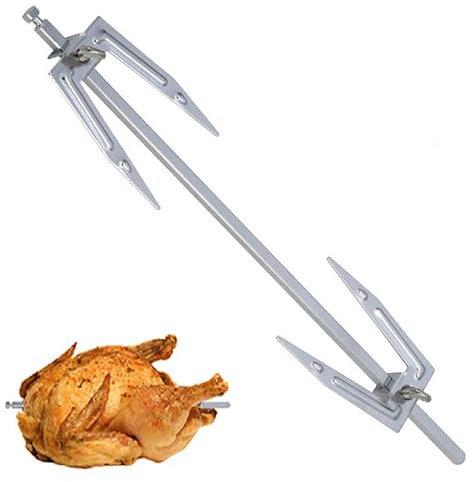 Genérico ROTICERÍA - ROTICERÍA INOXIDA | Asador panadería de acero inoxidable creativo asado pollo asado tenedor parrilla asada para cocina en casa