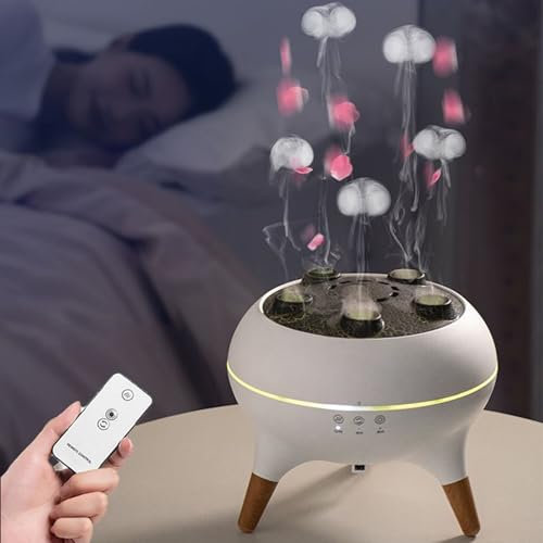 Volcano Diffuser & Rain Cloud Humidifier:Ultrasonic Humidifier with Essential Oil Diffuser Function, Adjustable Timer for Bedroom & Office