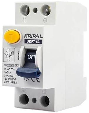 Interruptor MagnetotéRmico,Disyuntor Interruptor Diferencial De Corriente Residual 2P RCCB RCD 30 MA 300 4P 16 A 25 40 Tipo CA(2,25A 30mA)