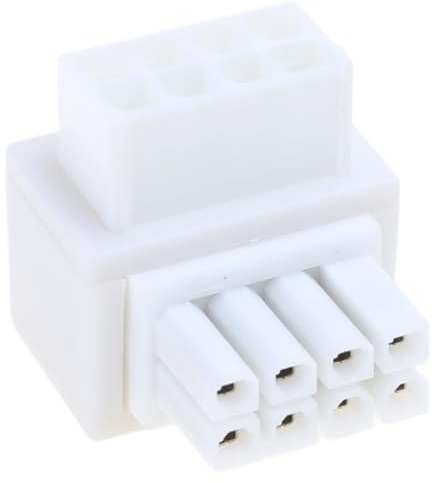 Psdndeww 8-polige Buchse, 90 Grad abgewinkelt auf 8-poligen Stecker, Netzadapter, GPU-Lenkverbinder, 8-poliger Adapter-Stecker, PC-Kabelmanagement