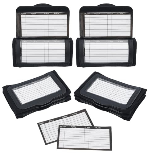 OLYCRAFT 8 Stück Football Spielarmband Football Quarterback Spielarmband Triple Windows Playbook Quarterback Armband Softball Armband Für Schilder Für alle Sportarten