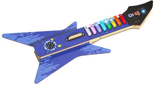 dzqad Gitarren Baukasten,Musikinstrumente Puzzle Modellbau Projekt - Elektrische Gitarre DIY Bausatz mit Allen enthaltenen Bauteilen - Für Kinder Mädchen Als Geburtstags Weihnachts Oder Party