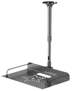 Deckenhalterung aus Aluminiumlegierung mit Ablage for Projektor- und Kamerahalter, Regalkabelführung, Stützhalterung for Heimkino und Schlafzimmer(Height 40cm to 80cm)