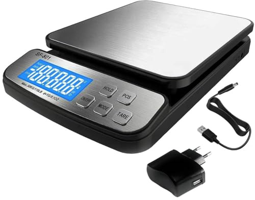 Bilancia Pesapacchi Postale Digitale 50kg Professionale in Acciaio Inox