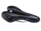 Zhiqiu Fahrradsattel, bequem, Unisex, gepolsterte Sitzfläche, wasserdicht, weich, atmungsaktiv, Entlastungszone in der Mitte, ergonomisches Design, für Rennrad, Mountainbike und Faltrad, schwarz,blau