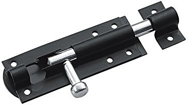 Dzina Steel Sliding Tower Door Bolt 75mm x 40mm (3 Inch) Black Pack of 1