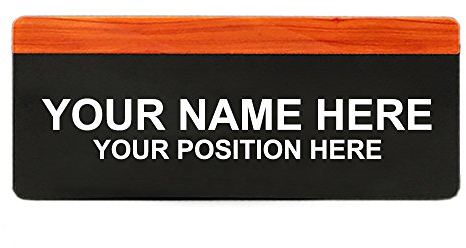aspire personalisierte Adresse Plakette, Haus Hotel Schulzimmer Nummer Zeichen, personalisierte Büro Namensschild, Arcylic Türschild, Wandschild-Holzmaserung A-4,7 L x 11,8 W.