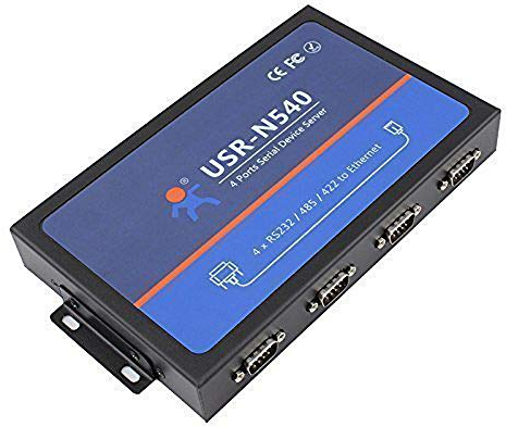 Convertidor de 4 puertos serie RS232/RS485/RS422 a Ethernet