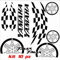 SET COMPLETO ADESIVI CARENA NERO FITS COMPATIBILE CON YAMAHA T-MAX 500 01-07