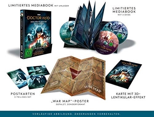 Doctor Who - Der Zweite Doktor: Kriegsspiele (Limitiertes Mediabook mit War Map, Postkartenset und 3D-Lentikularkarte) LTD. [3 DVDs]