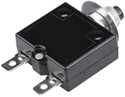 Interruttore Termico, Fydun 5A / 8A / 10A / 15A / 18A / 20A / 30A Interruttore Automatico con Ripristino Manuale Salvamotore Protezione da Sovraccarico di Corrente per Auto, Industriale(10A)