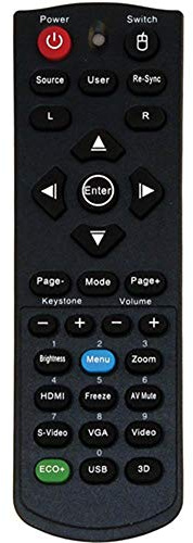 AuKing Projector Remote Control for Optoma DLP Projector S303 X303 W303 BR320 BR325 DX326 GT760 GT760A W303ST X305ST DW326E DX326 H180X W305ST X301 DX5100