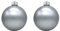 DARO DEKO Weihnachts-Kugel XXL Ø 20cm - 2 Stück Silber matt