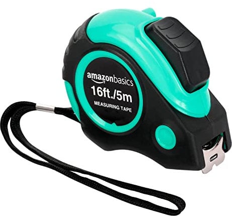 Amazon Basics Tape Measure - 4.8 m et, Turquoise