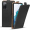 Verco Flip Cover per Samsung Galaxy S20 FE, Custodia verticale Flip Case compatibile con Samsung S20 FE, Nero