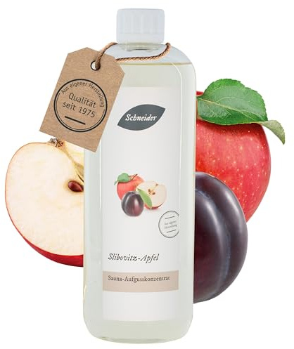Saunabedarf Schneider Sauna Aufguss Konzentrat Slibovitz - 250ml, naturreine, ätherische Öle, wohltuender Saunaaufguss & langanhaltendes Dufterlebnis