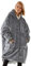 RITOSTA Übergroße Hoodie Sweatshirt mit Kapuze Super Weiche Warme Decke Kapuzenpullover mit Taschen Flanell Gemütliche Riesen-Hoodie für Erwachsene, Männer, Frauen, Jugendliche(Grau,Einheitsgröße)