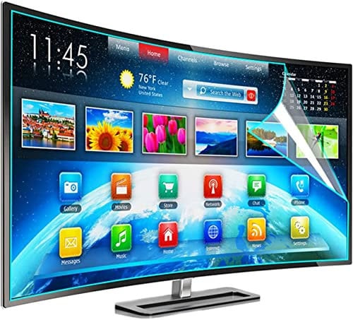 Film de protection d'écran anti-lumière bleue pour TV 50 pouces, filtre les ultraviolets qui soulagent la fatigue oculaire de l'ordinateur, compatible avec LCD, LED, 4K OLED et QLED HDTV